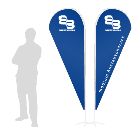 Beachflag Drop Austauschdruck | Medium (280 cm) | beidseitig bedruckt