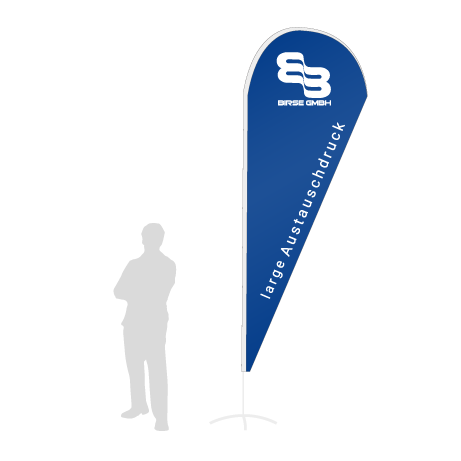 Beachflag Drop Austauschdruck | Large (350 cm) | einseitig bedruckt