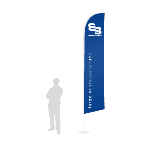 Beachflag Wind Austauschdruck | Large (400 cm) | einseitig bedruckt