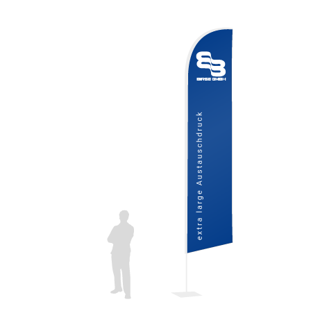 Beachflag Wind Austauschdruck | Extra Large (490 cm) | einseitig bedruckt