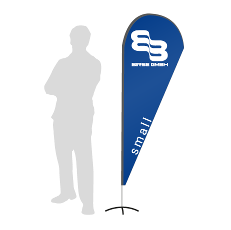 Beachflag Drop | Small (210 cm) | einseitig bedruckt